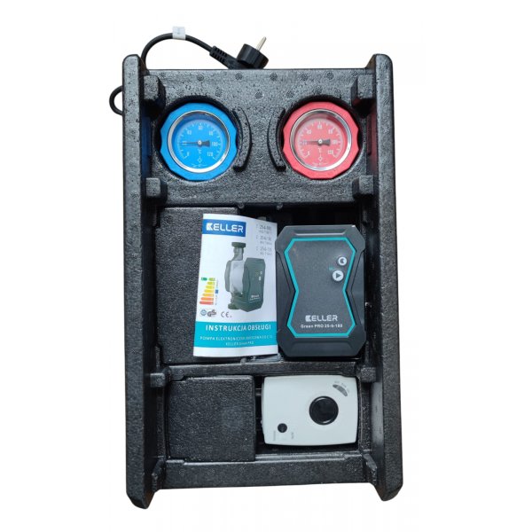 Heizkreispumpengruppe mit Mischer und 25/6 KELLER Green PRO Hocheffizienzpumpe Klasse A