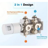 Multiblock Mittelanschluss Hahnblock Universal Multiblock...